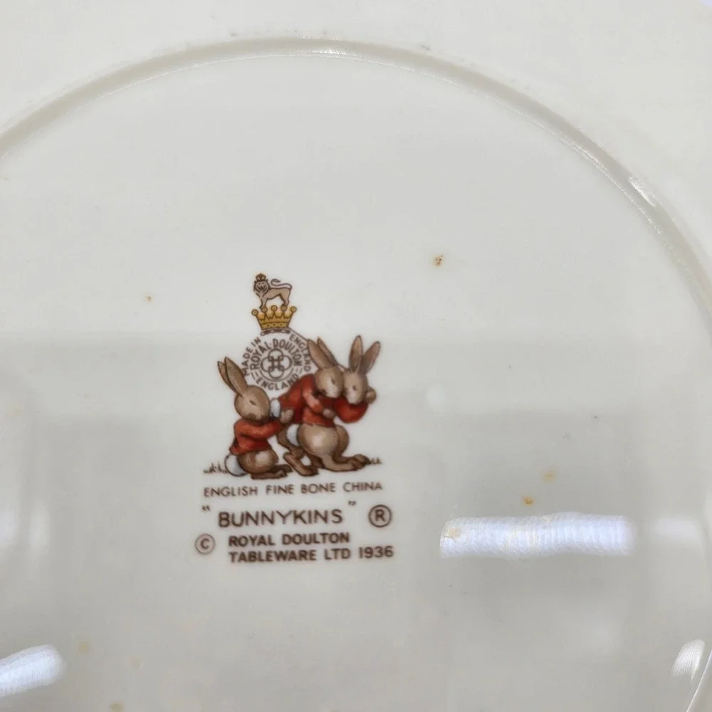 Royal Doulton Bunnykins Dinnerware Set Kids 4pc Bone‎ China Mugs Plate Bowl